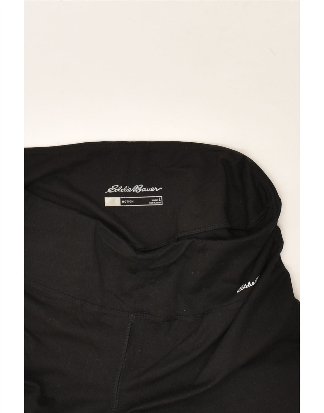 EDDIE BAUER Womens Tracksuit Trousers UK 14 Large Black Polyester | Vintage Eddie Bauer | Thrift | Second-Hand Eddie Bauer | Used Clothing | Messina Hembry 