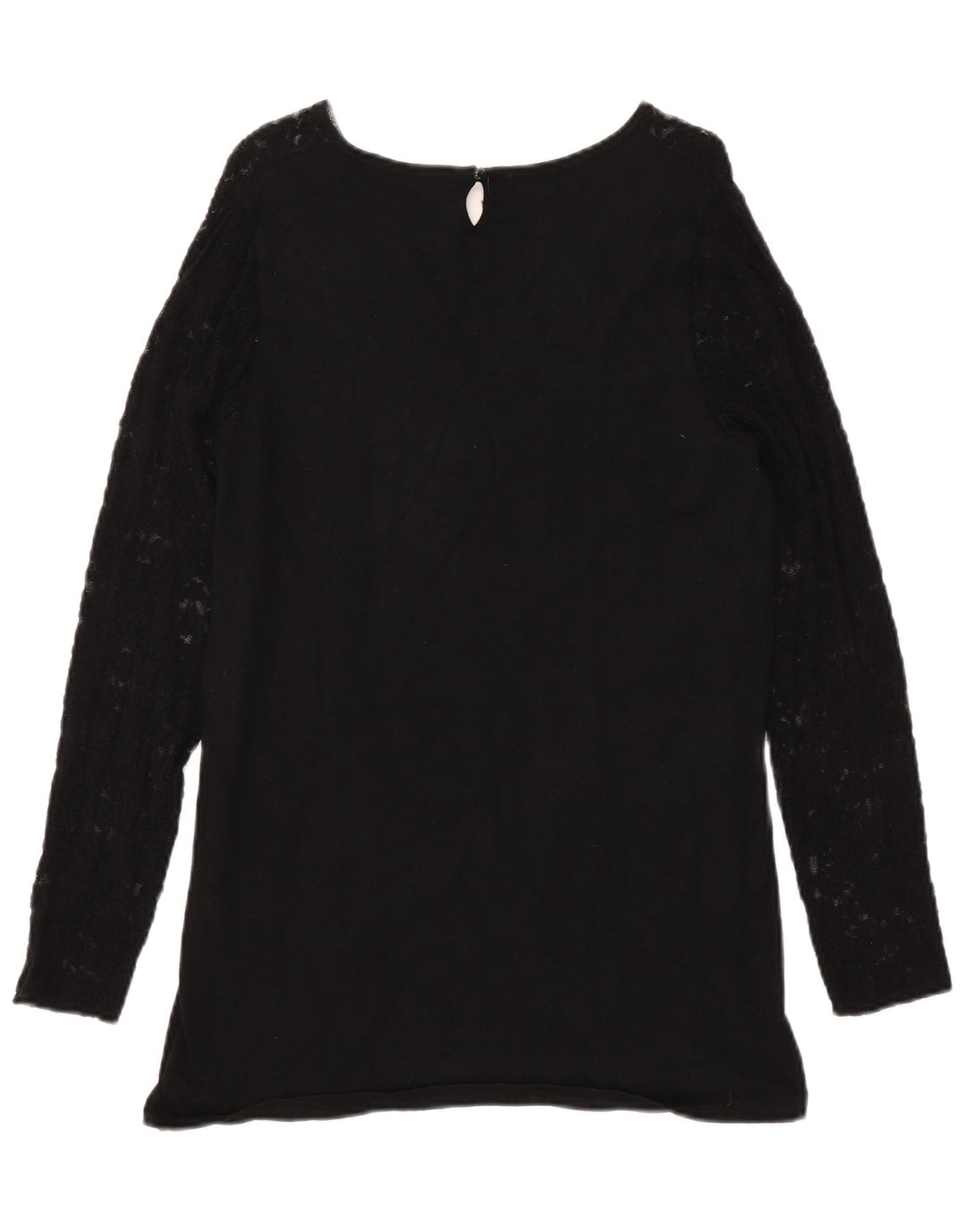 Pulover pentru femei Marks & Spencer cu decolteu triplu UK 12 Medium Negru