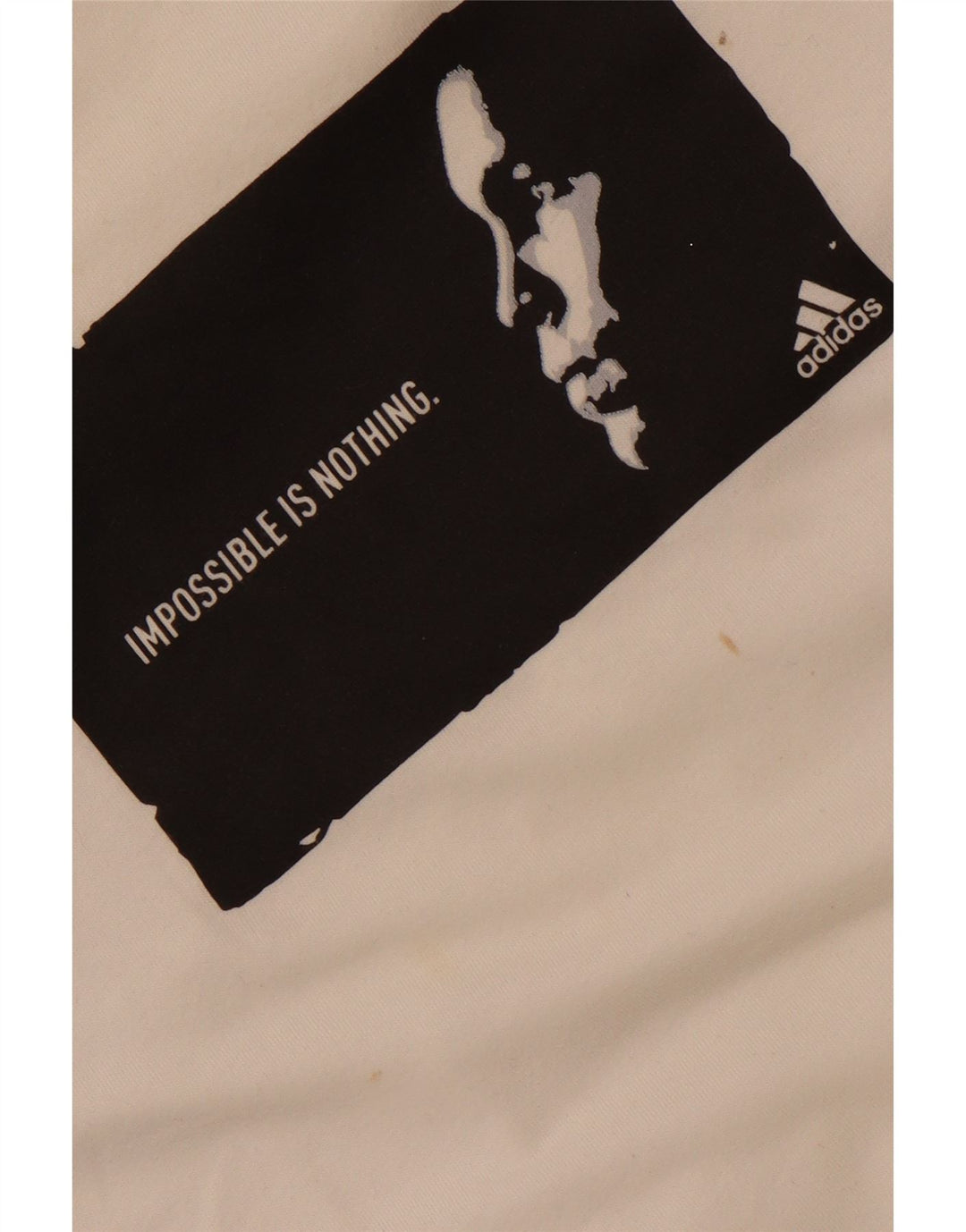 Tricou grafic ADIDAS pentru bărbați Top mare din bumbac alb