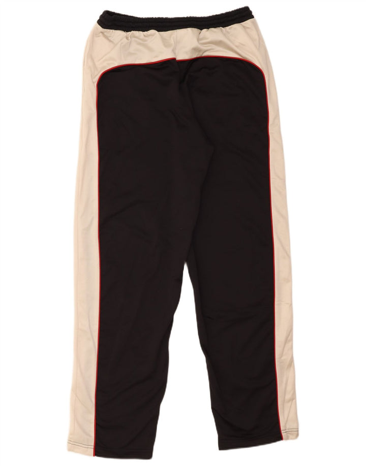 Pantaloni de trening Identic pentru bărbați, mari, negru, poliester color bloc