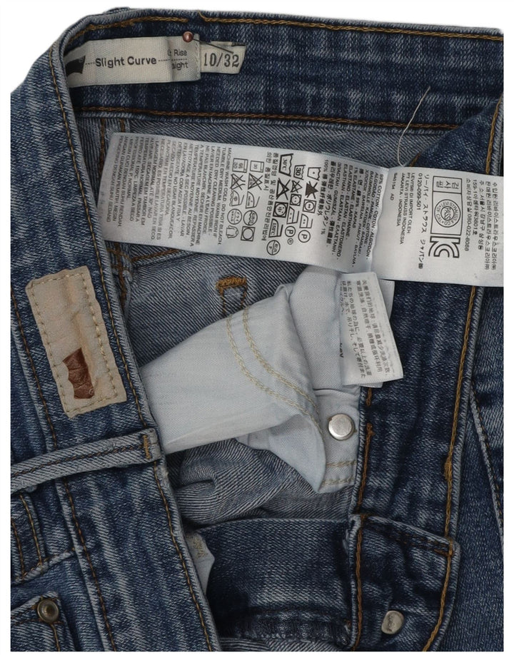 Blugi drepți cu curbe ușoare pentru femei LEVI'S US 10 Large W32 L32 Blue
