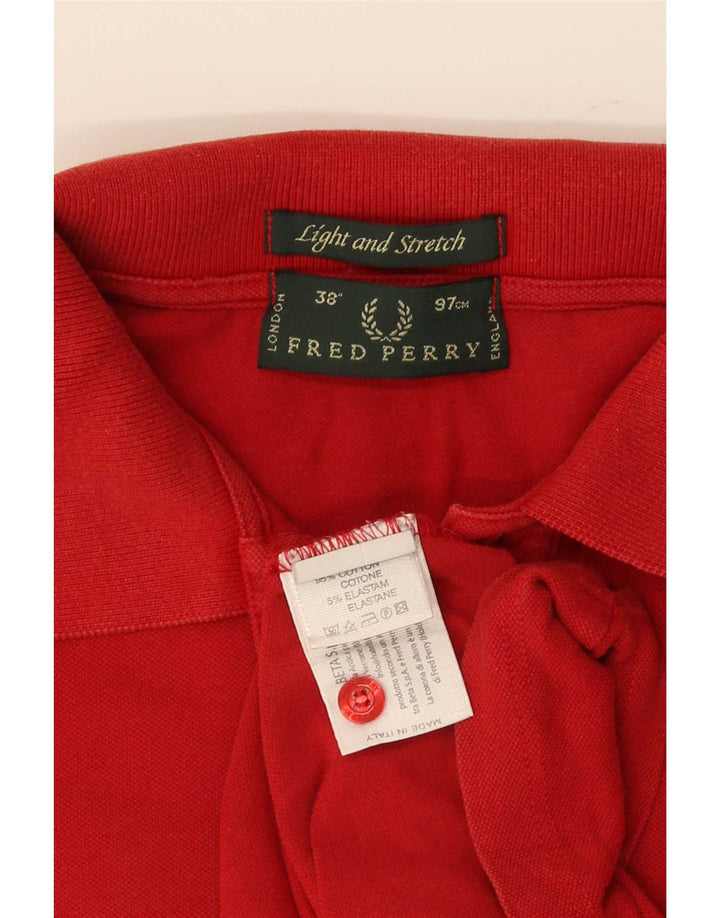Cămașă polo Fred Perry pentru bărbați, bumbac cu dungi roșii mici
