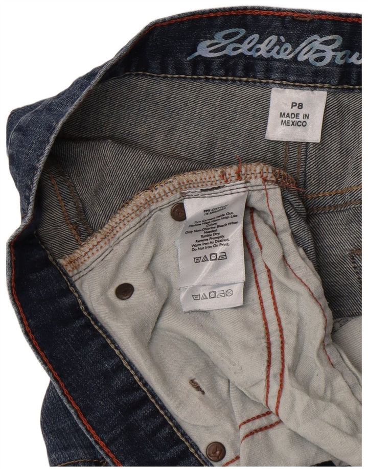 Eddie Bauer pentru femei Boyfriend Capri blugi slim US 8 Medium W32 L20 Albastru