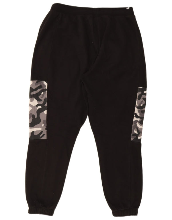 Pantaloni de trening grafic PUMA pentru bărbați Pantaloni de jogging, mari, negru, camuflaj, bumbac