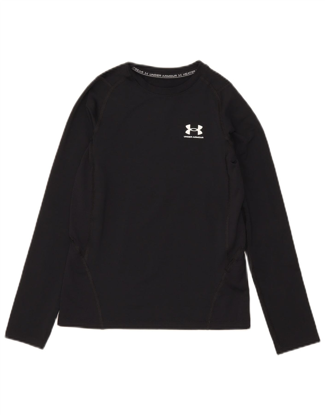 Under Armour Boys Heat Gear Top cu mânecă lungă 9-10 ani mediu negru