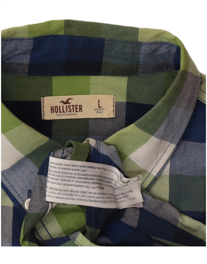 Cămașă Hollister pentru bărbați, mare, multicoloră, din bumbac