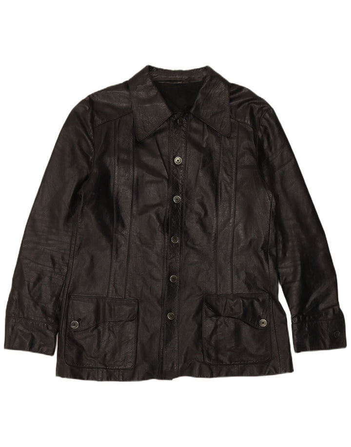 Jachetă de piele pentru bărbați VINTAGE UK 38 Medium Black