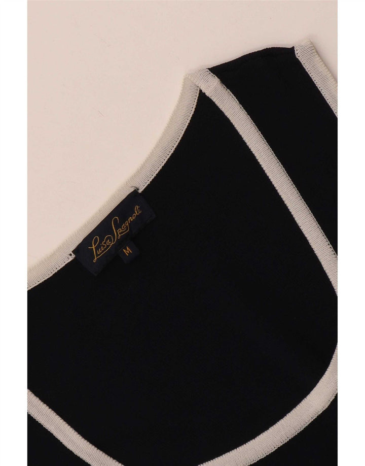 Rochie fără mâneci pentru femei Luisa Spagnoli UK 12 Medium Bleumarin
