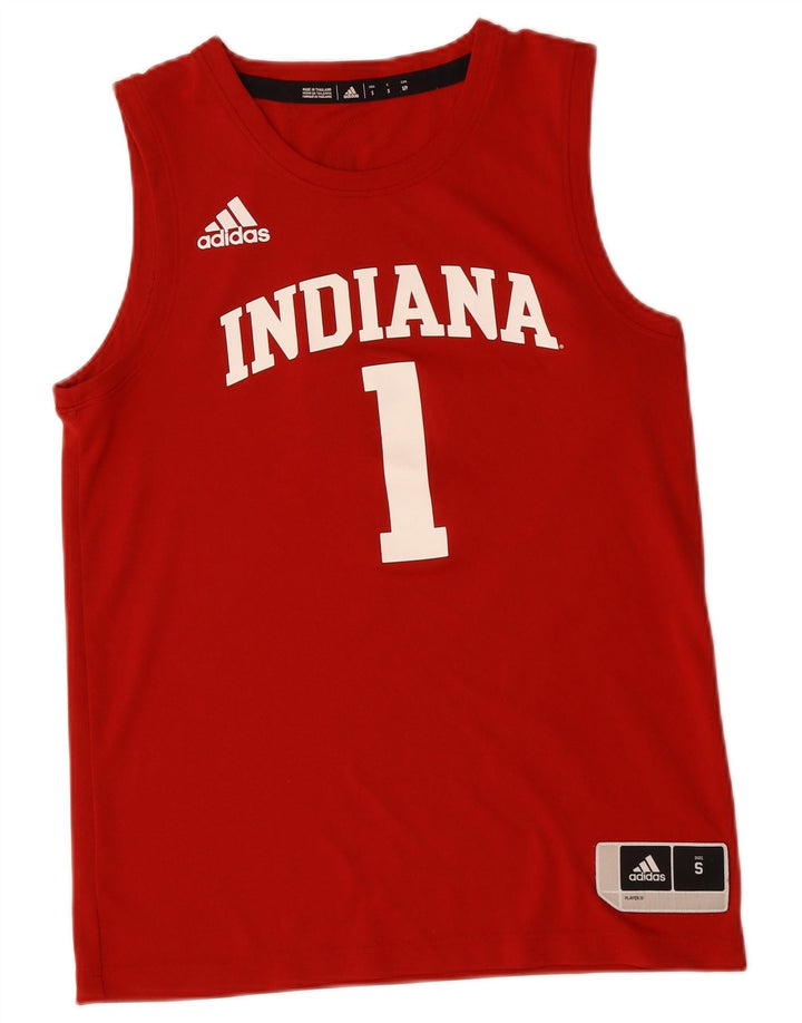 ADIDAS Indiana Graphic Vest Top pentru bărbați, poliester roșu mic
