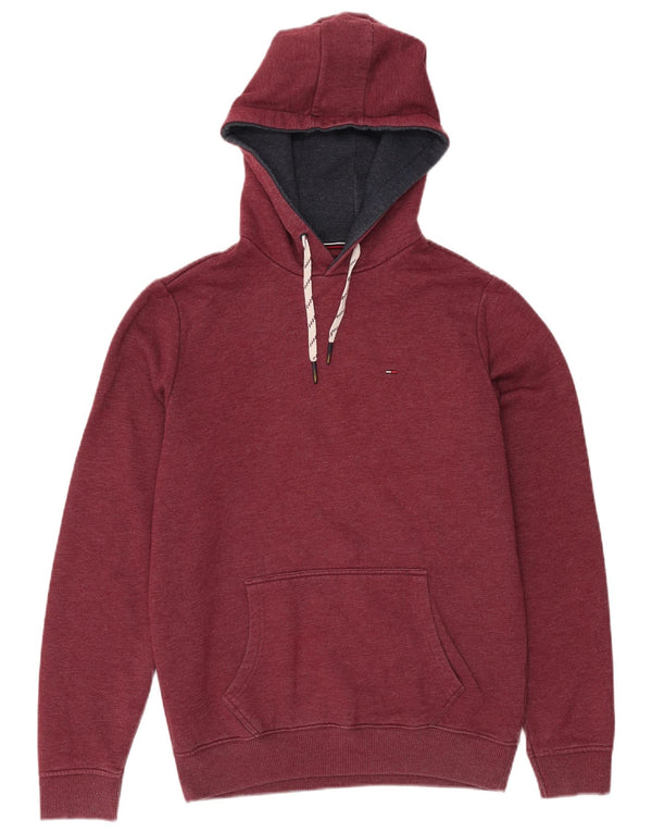 Pulover pentru bărbați Tommy Hilfiger, bumbac mediu burgundy