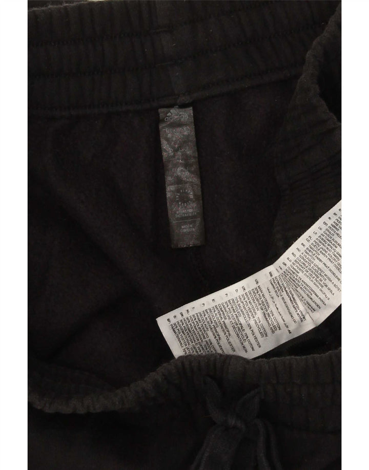 Pantaloni de trening Adidas pentru bărbați Cargo Pantaloni de jogging, bumbac mediu negru