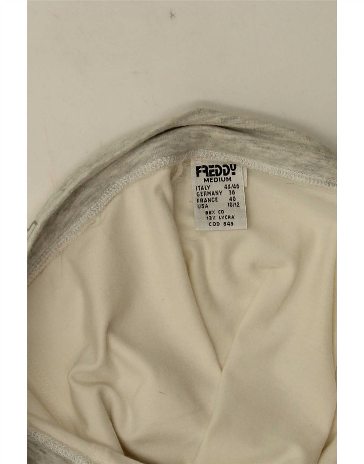 Pantaloni de trening grafic pentru femei Freddy UK 12 Medium White Colorblock