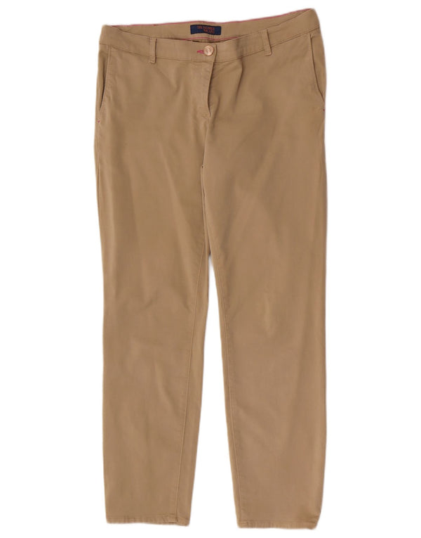 Trussardi Womens Slim Chino Trousers W31 L29 Beige