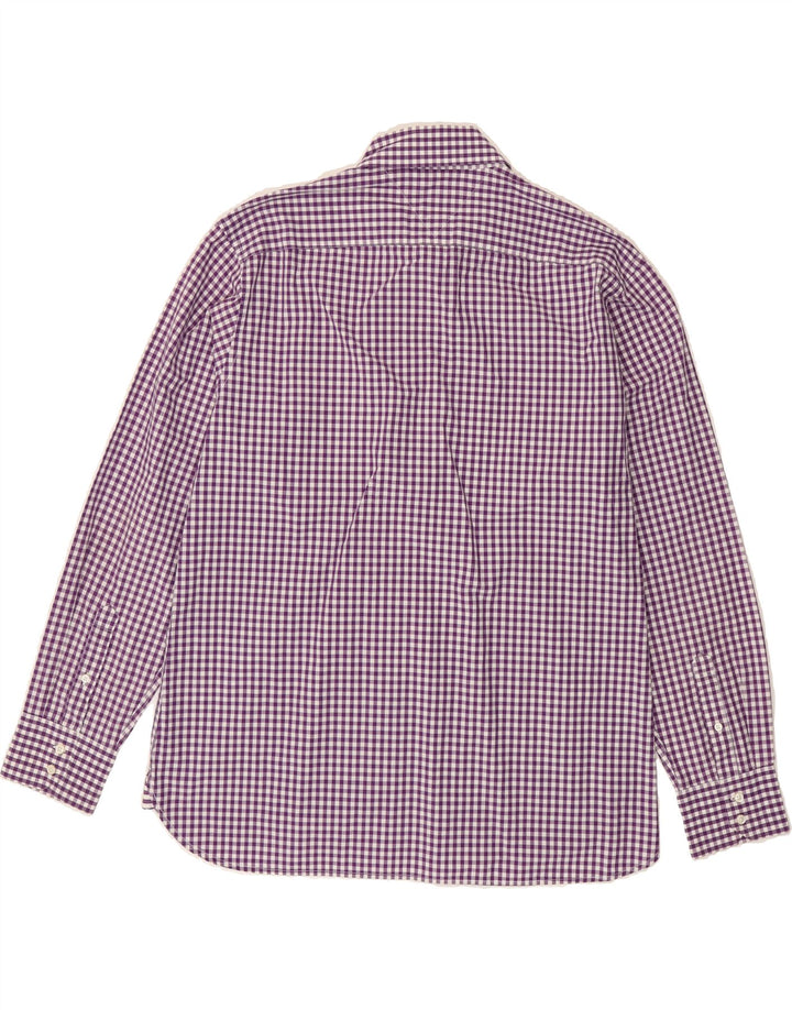 TOMMY HILFIGER Mens Shirt XL Purple Gingham Vintage Tommy Hilfiger and Second-Hand Tommy Hilfiger from Messina Hembry 