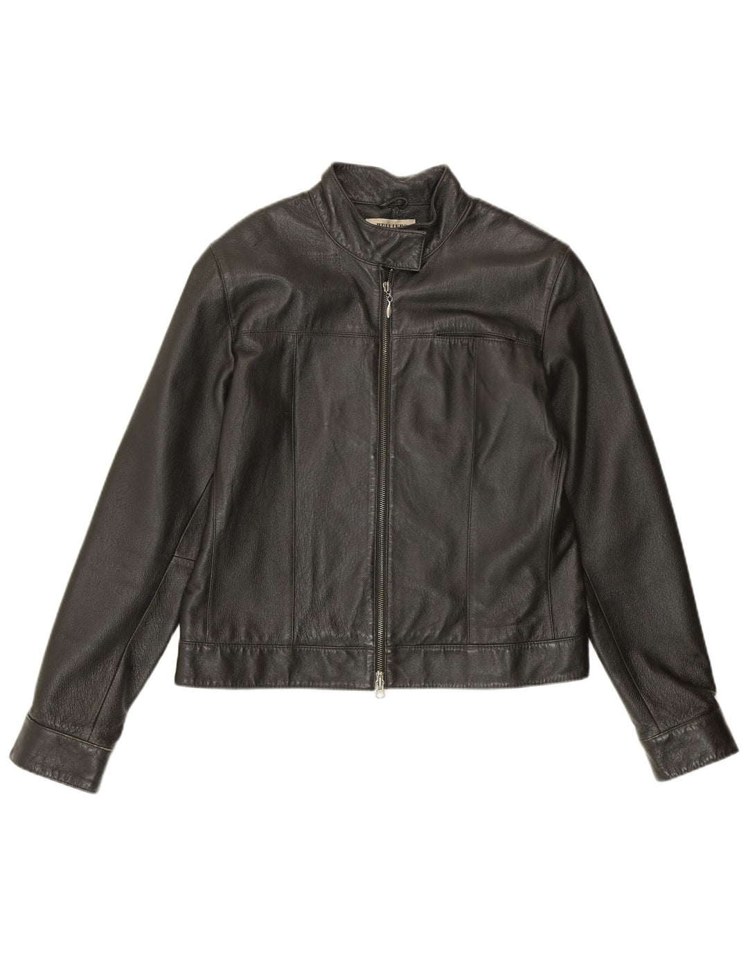 Jachetă de piele pentru femei HELLINE UK 14, piele verde medie