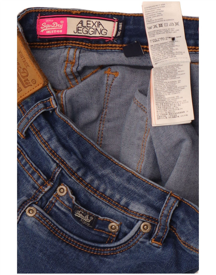 SUPERDRY Blugi skinny Alexia Jegging pentru femei W28 L28 bumbac albastru