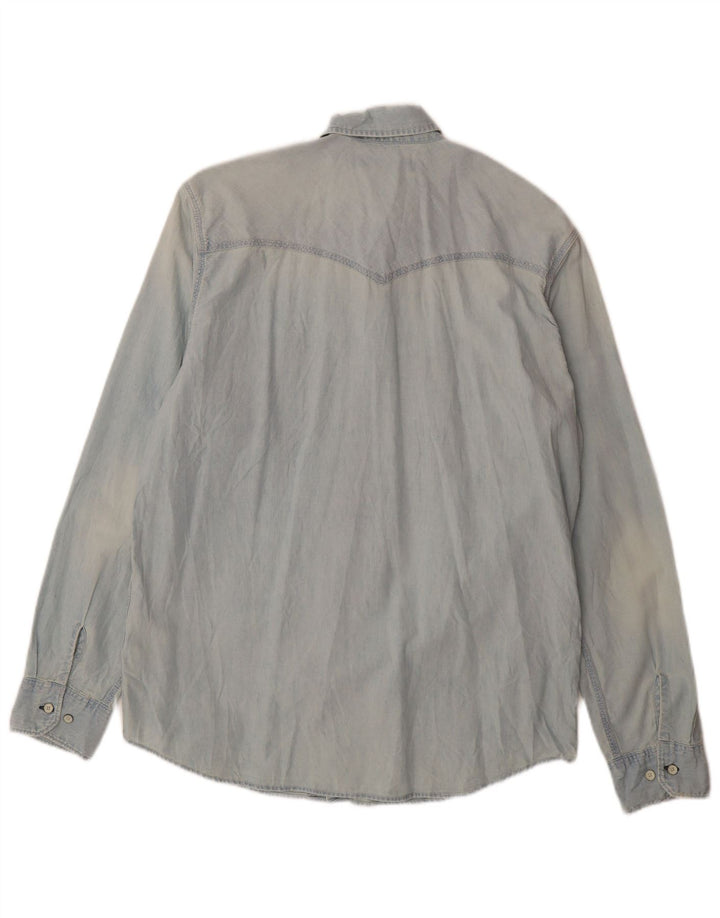 Cămașă Levi's pentru bărbați, cu ajustare standard, din denim, mare, albastru, bumbac