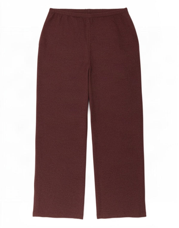 Pantaloni casual pentru femei Marks & Spencer UK 14 Large W34 L29 Burgundy