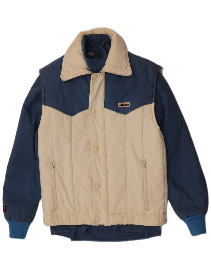 Jachetă de vânt pentru femei Ellesse IT 44, albastru mediu, bumbac color bloc
