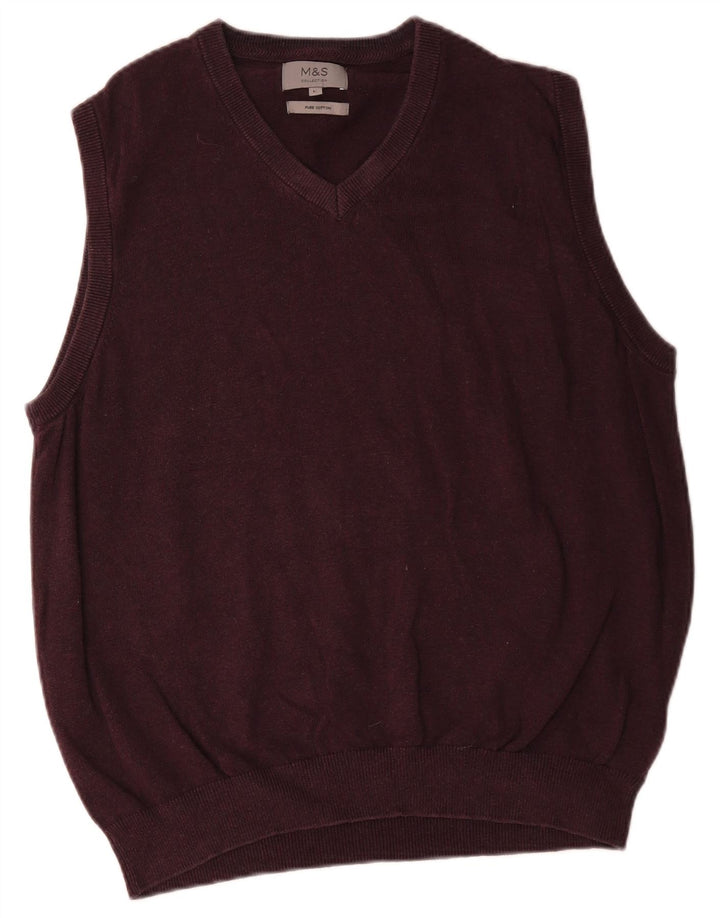 Marks & Spencer Vestă pentru bărbați Tank Top Mare Violet Bumbac