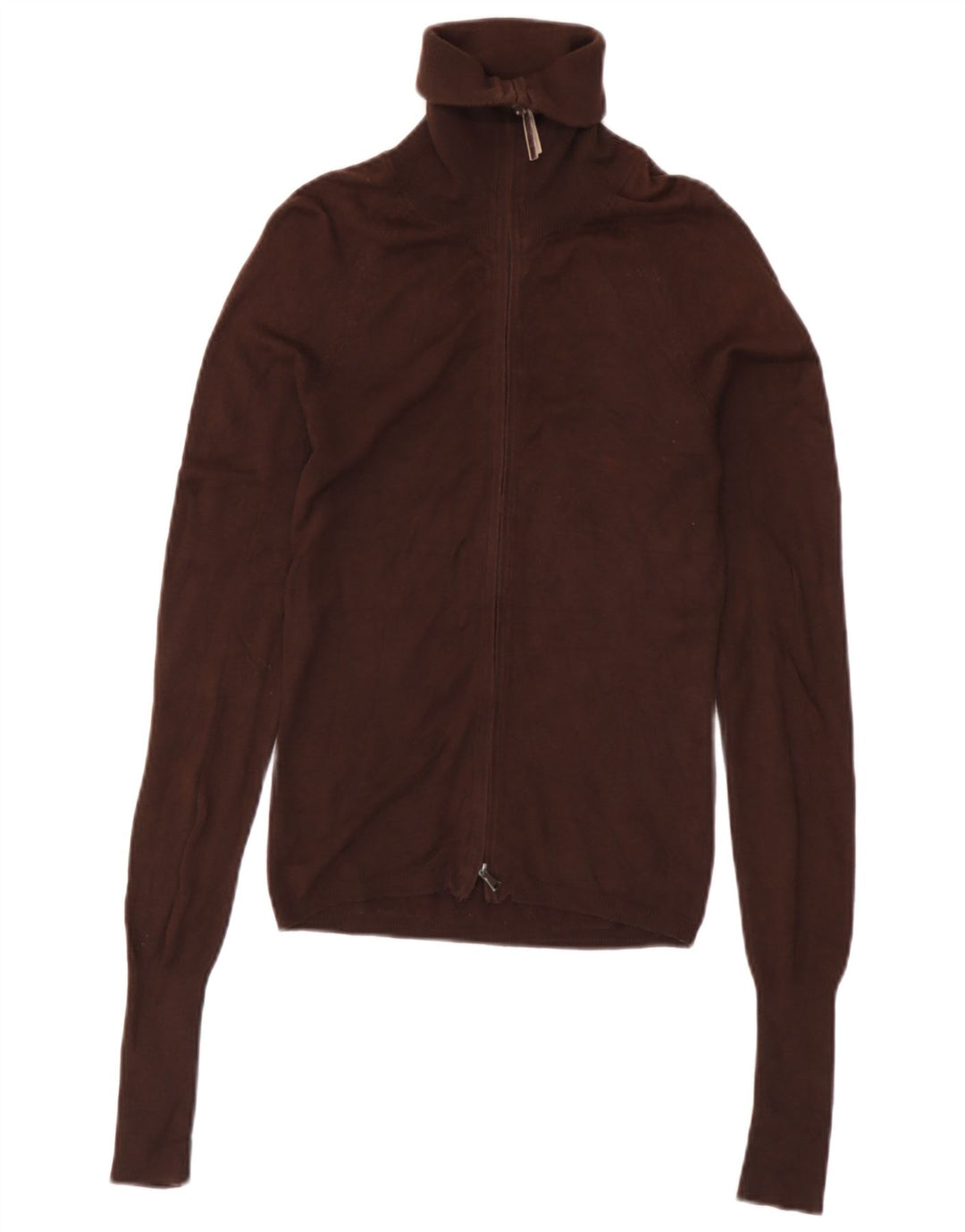 Pulover cardigan pentru femei Zara UK 8 mic, maro, raion