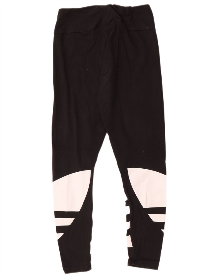 Leggings grafic Adidas pentru femei UK 12 Medium Black