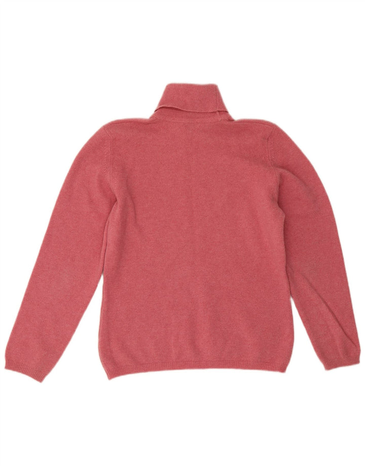 Pulover pentru femei Lyle & Scott cu gât rulat, UK 14, roz mediu