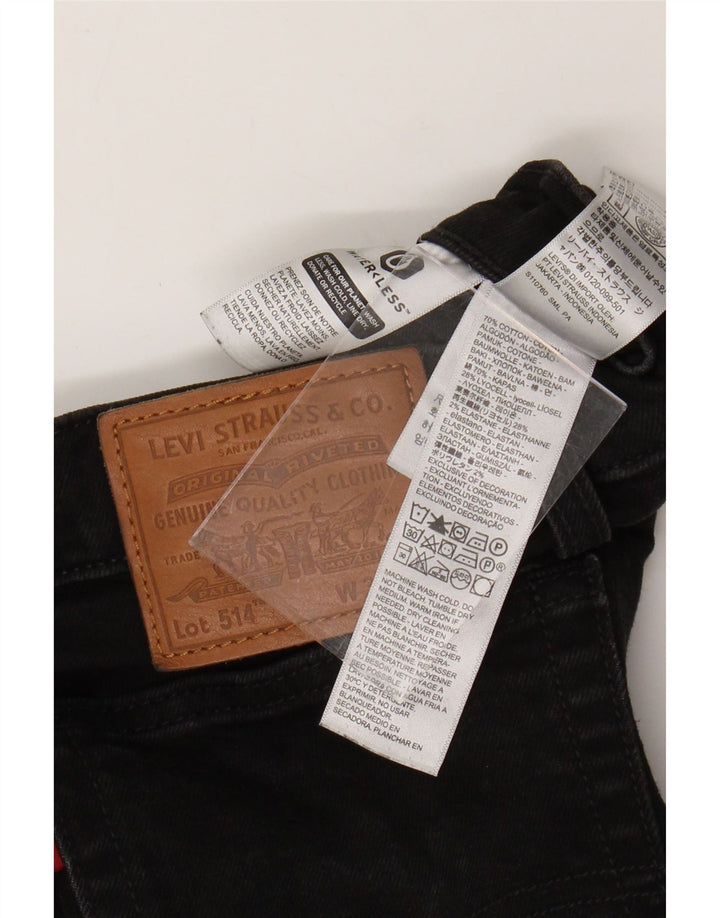 Blugi drepti pentru bărbați Levi's 514 W33 L28 bumbac negru