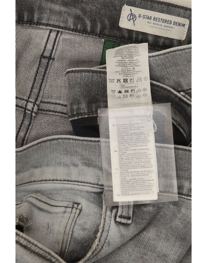 G-Star Blugi slim 3301 distressed pentru bărbați W36 L36 bumbac gri