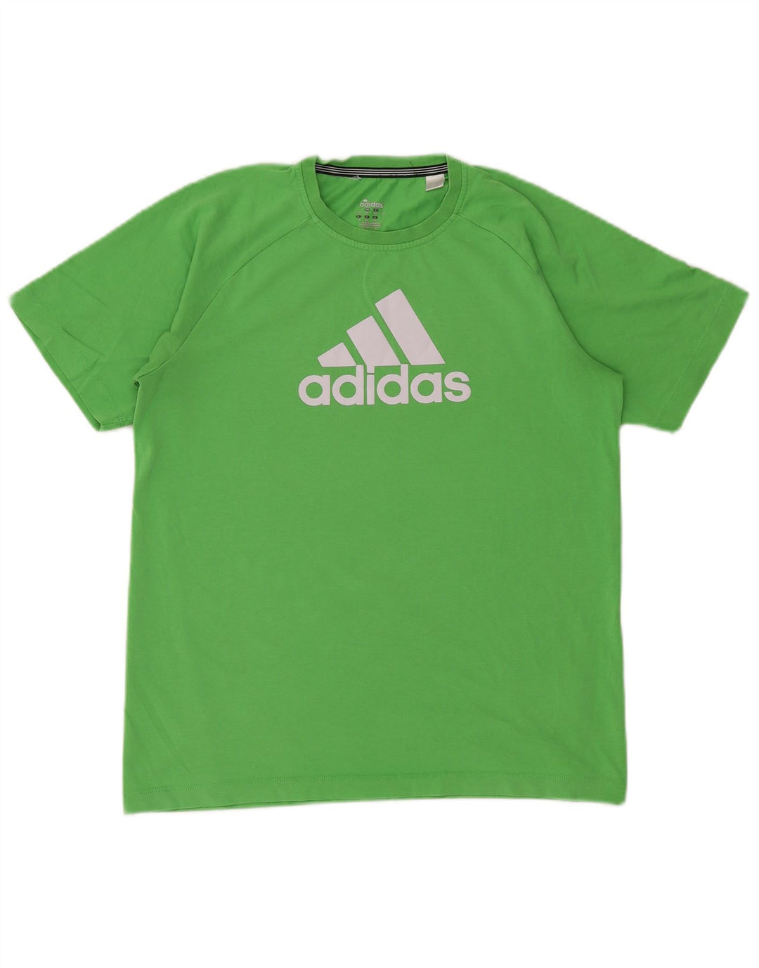 Tricou grafic ADIDAS Climalite pentru băieți Top 15-16 ani bumbac verde