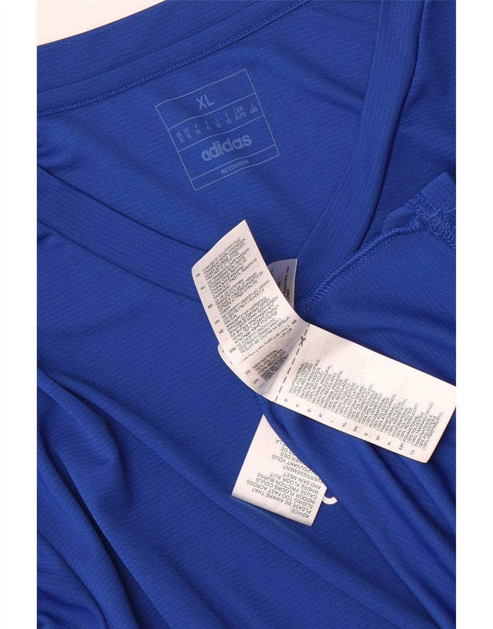 Adidas pentru bărbați Aeroready Top cu mânecă lungă XL poliester albastru