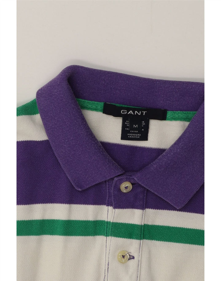 Tricou polo GANT Rugby pentru bărbați, bumbac cu dungi multicolore medii