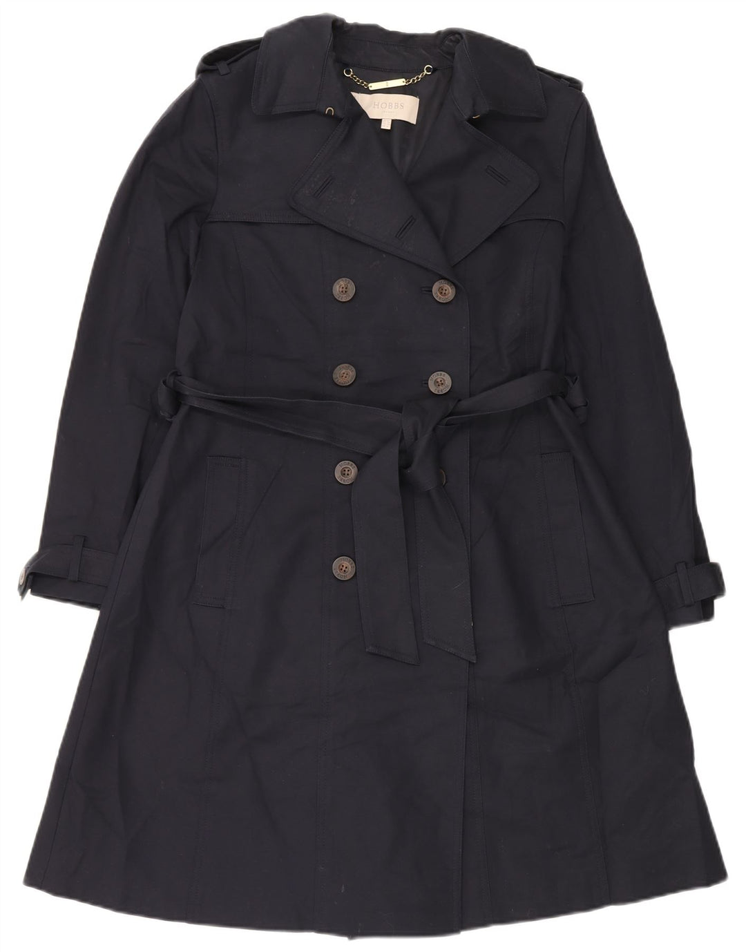 Trench pentru femei Hobbs UK 12 Medium Bleumarin Bumbac