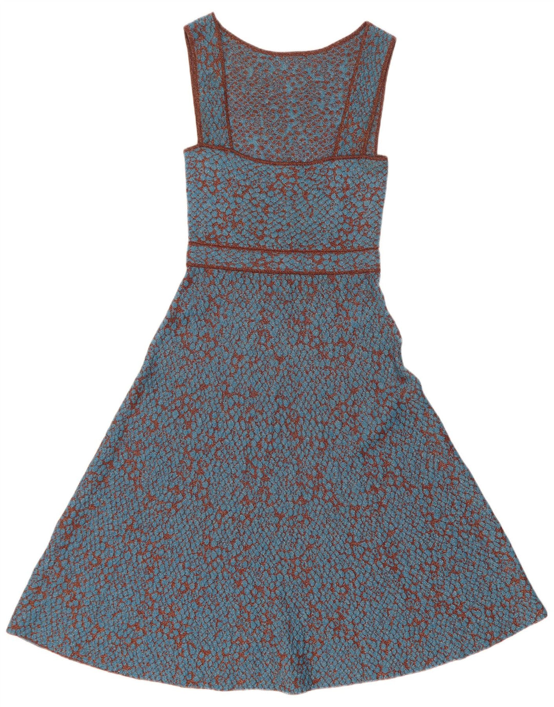 Rochie A-Line fără mâneci Missoni pentru femei IT 42 Poliamidă cu pete albastre medii