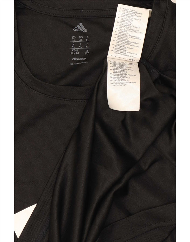 Tricou Adidas Climalite Graphic Top XL Poliester Negru