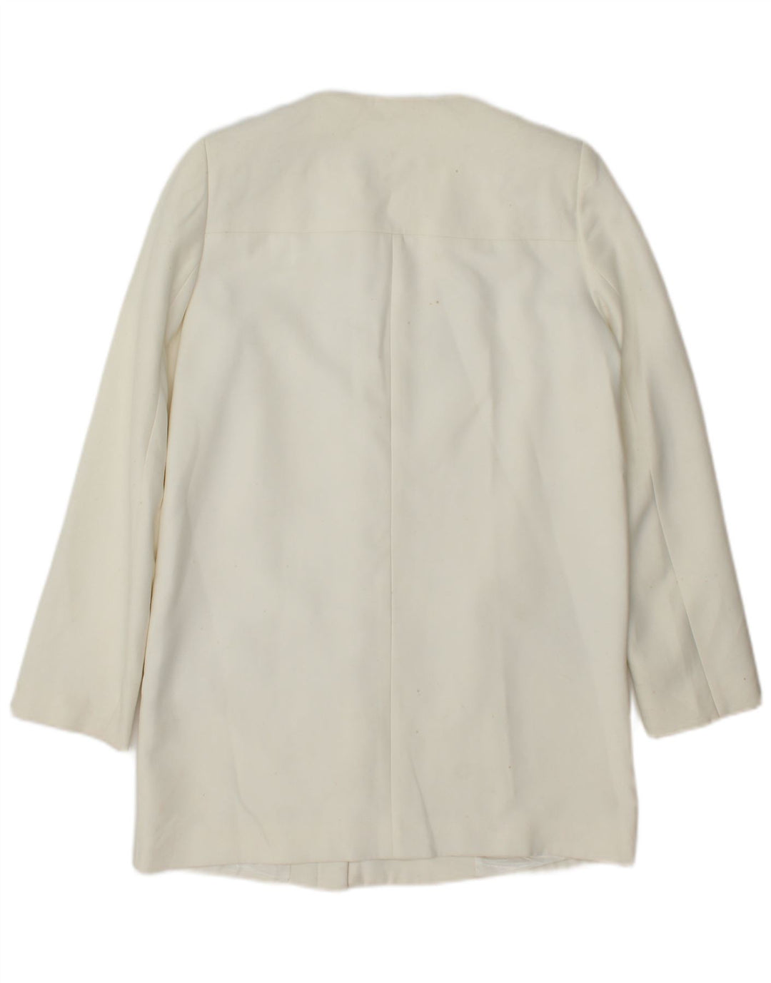 Jachetă Blazer pentru femei Zara UK 14 Poliester alb mediu
