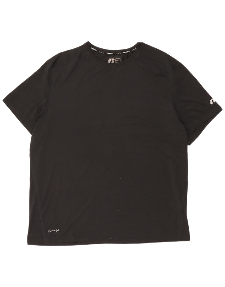Tricou Russell Athletic pentru bărbați Dri-Power Top 2XL poliester negru