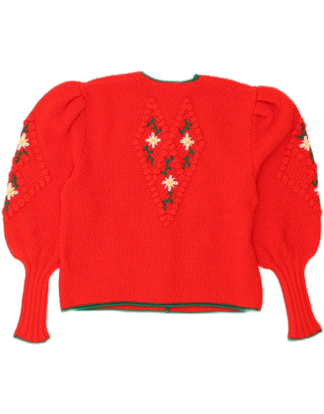 Pulover Cardigan Vintage pentru femei UK 14 Large Red