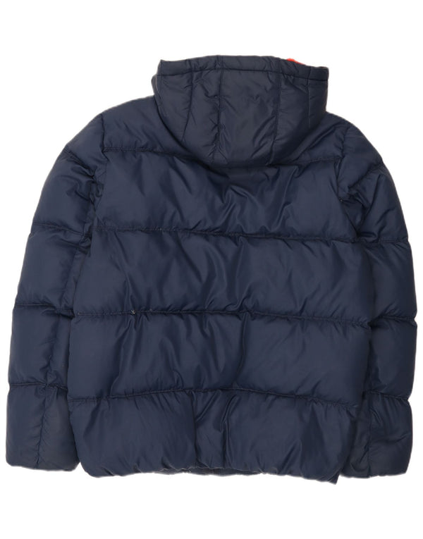 Jachetă căptușită cu glugă pentru bărbați Tommy Hilfiger UK 42 XL poliester bleumarin