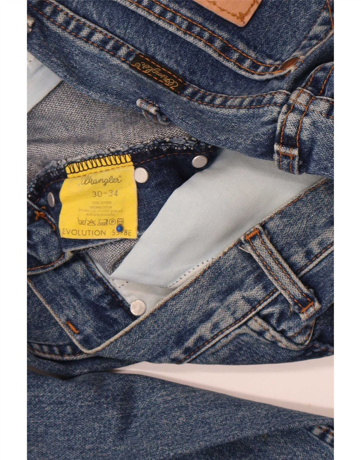 Blugi drepți Wrangler Evolution pentru bărbați W30 L31 Bumbac albastru