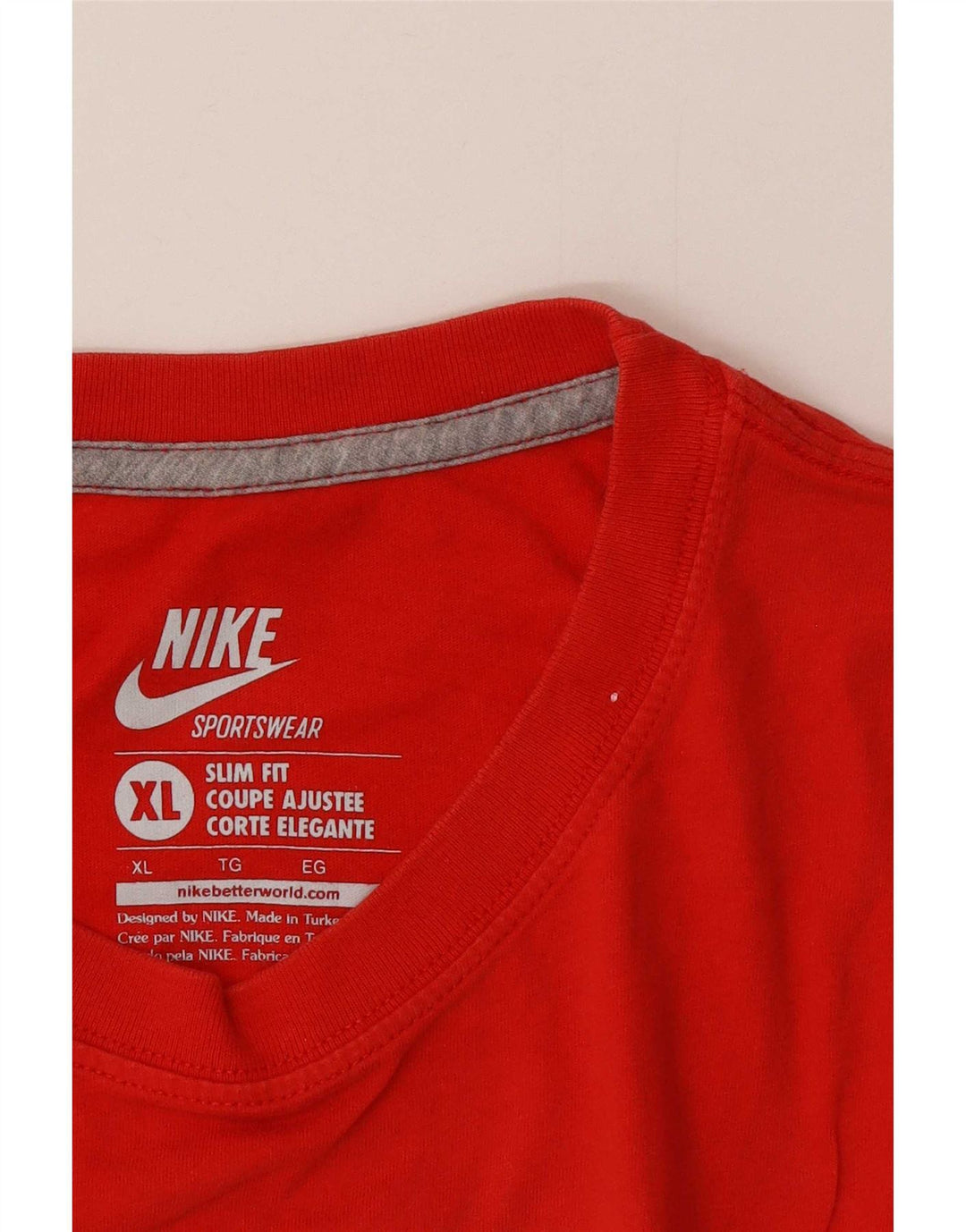 Tricou grafic pentru bărbați Nike Slim Fit Top XL Roșu