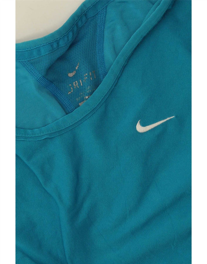 Tricou Nike Dri Fit pentru femei Top UK 10 Small Blue Poliester