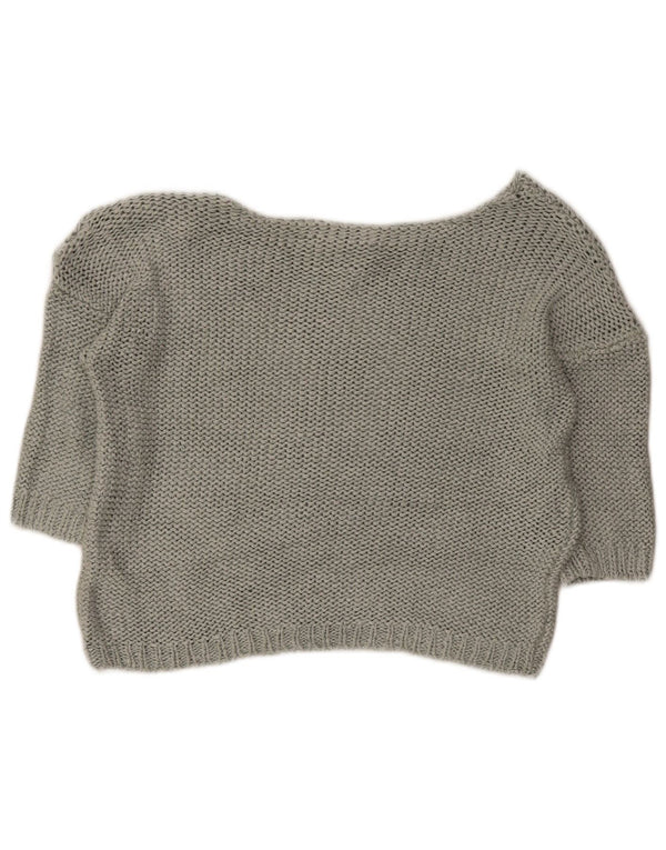 Pulover Guess pentru femei, cu mânecă jumătățită, cu gât de barcă, UK 14, verde mediu