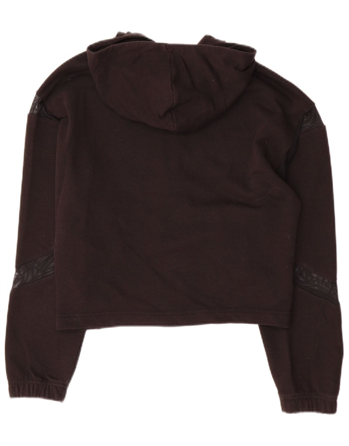 Pulover Puma Crop Zip pentru femei UK 14 Poliester mediu negru