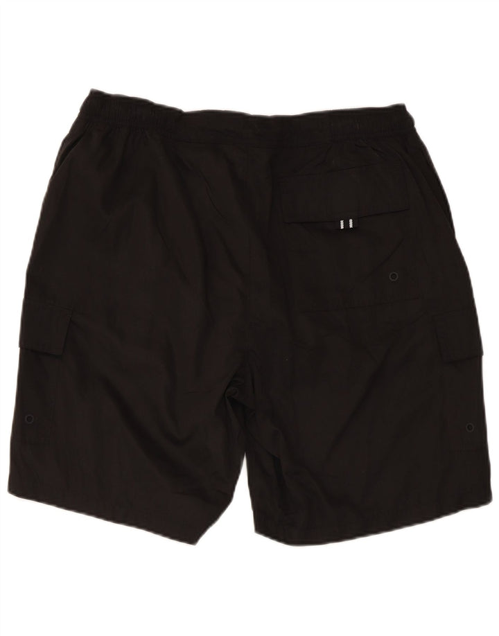 Pantaloni scurți de înot cargo Marks & Spencer pentru bărbați, poliester mediu negru