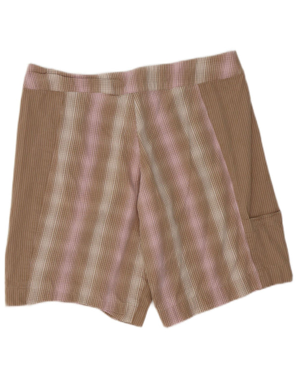 Pantaloni scurți casual Patagonia pentru femei US 12 Large W36 Brown Check Bumbac