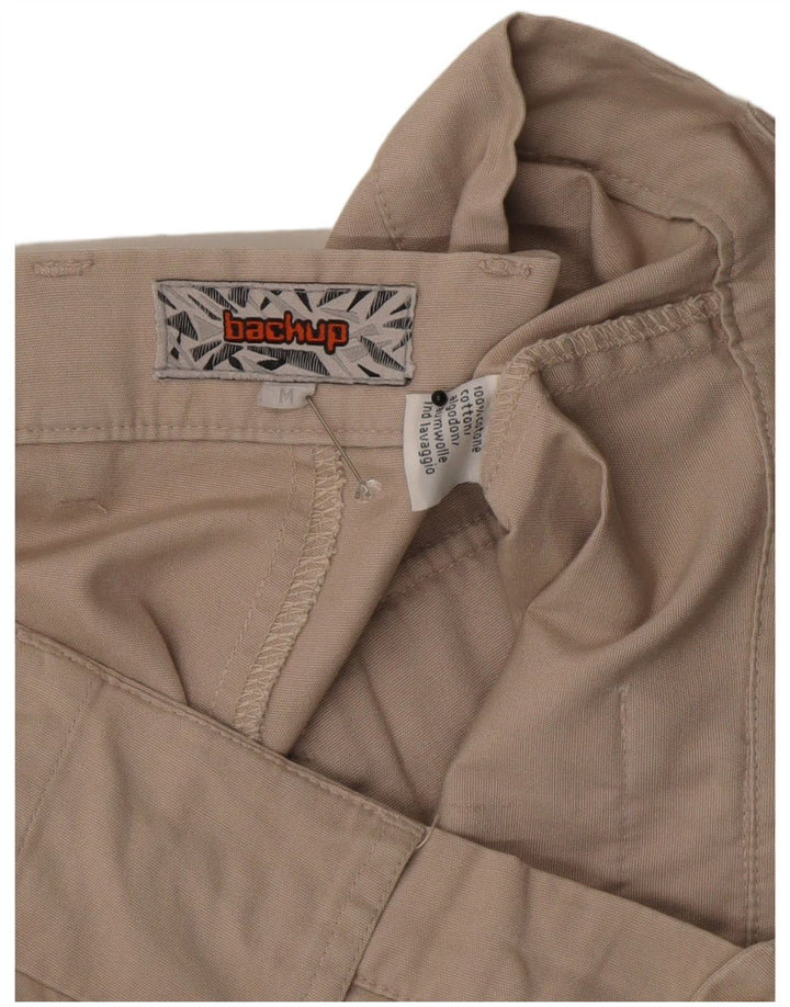 Pantaloni scurți cargo vintage pentru bărbați, medii W32, bumbac, bej