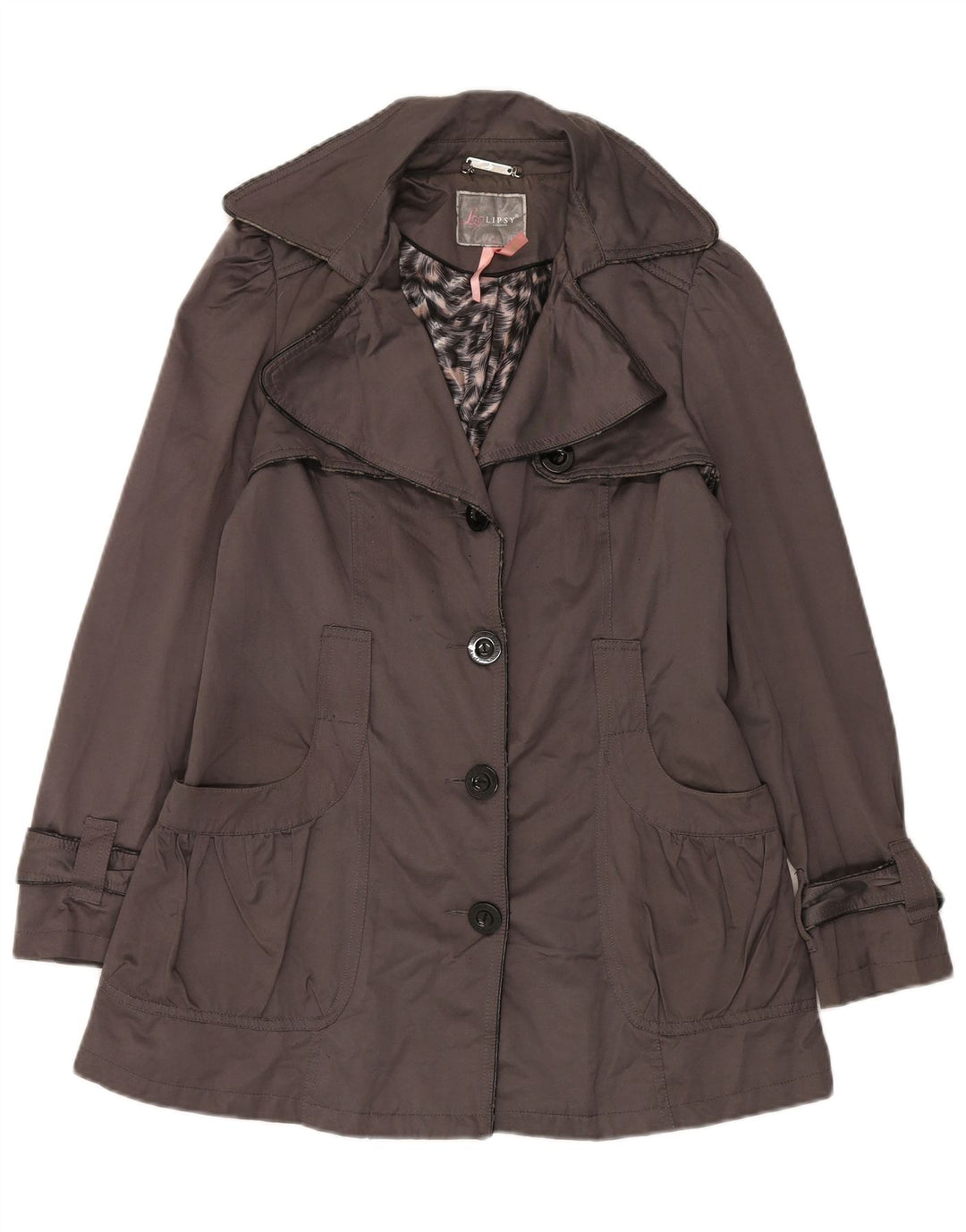 Trench pentru femei Lipsy UK 12 Poliester gri mediu