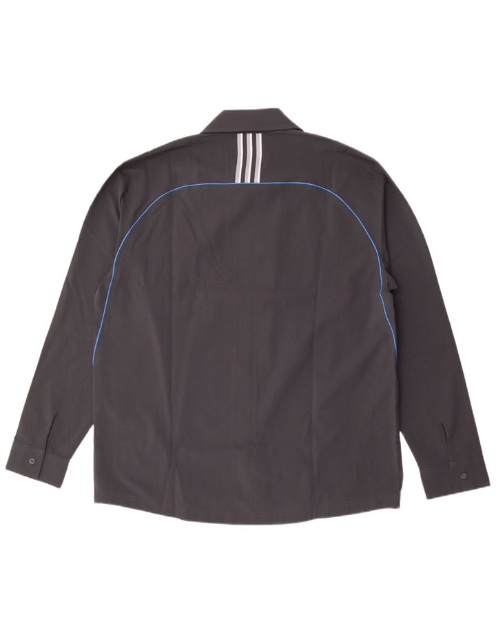 Cămașă grafică pentru bărbați Adidas Marea Britanie 44/46 Poliester mare bleumarin