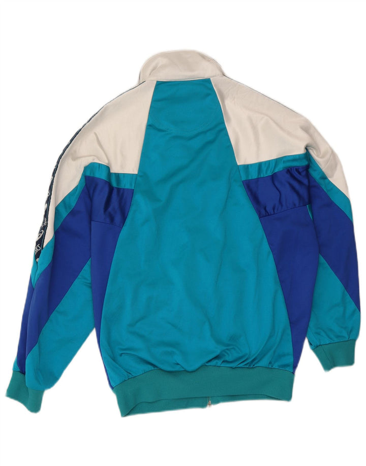 Jachetă de top pentru trening grafic Asics pentru bărbați IT 44 XS, albastru, bloc de culoare